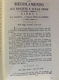 Regolamento sui delitti e sulle pene di Gregorio XVI, 1832